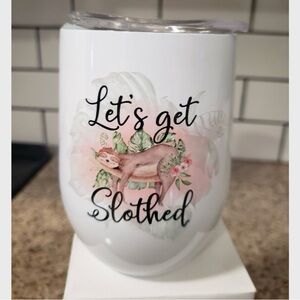 Brand new 12oz stainless steel wine tumblr